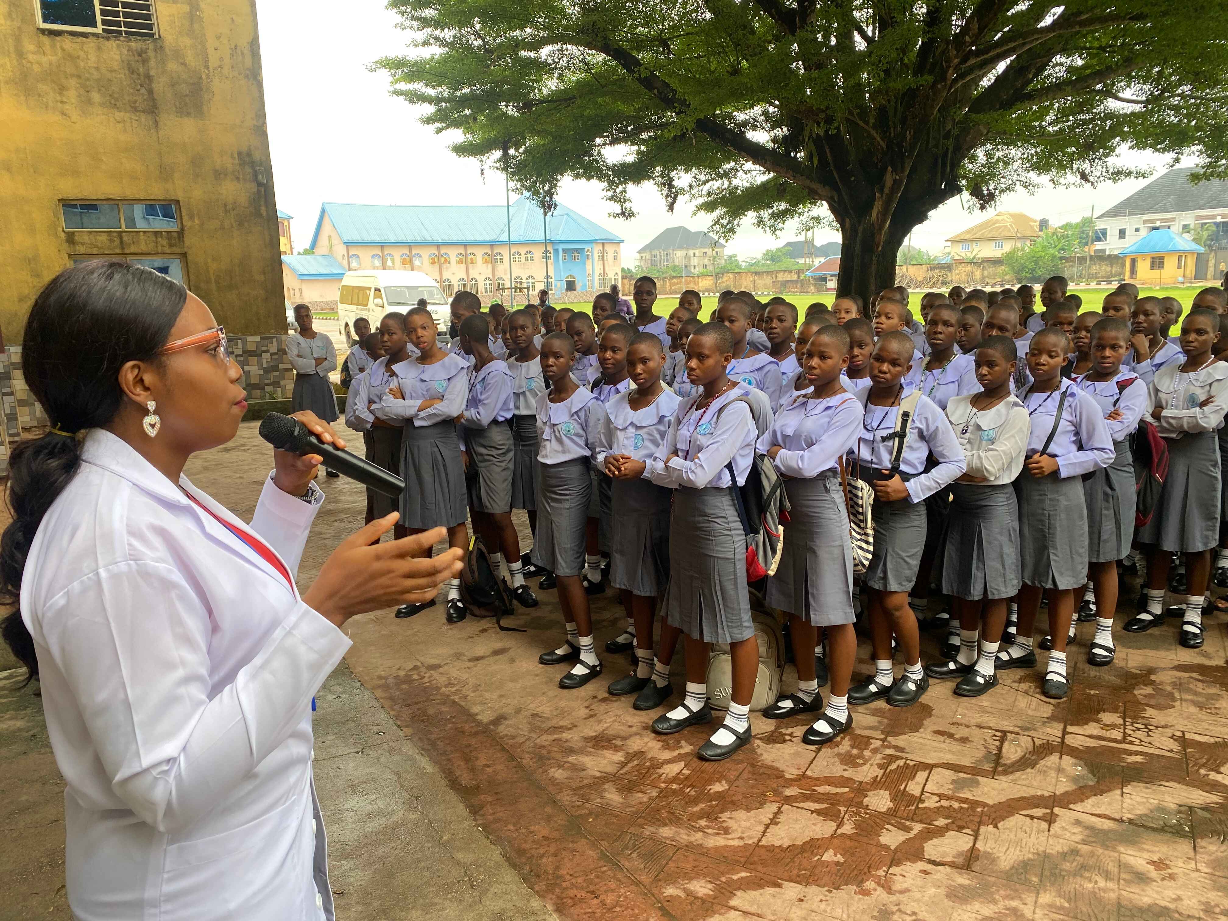 Brightstar-Care Specialist Hospital Conducts Health Awareness Outreach at Holy Rosary International College, Owerri